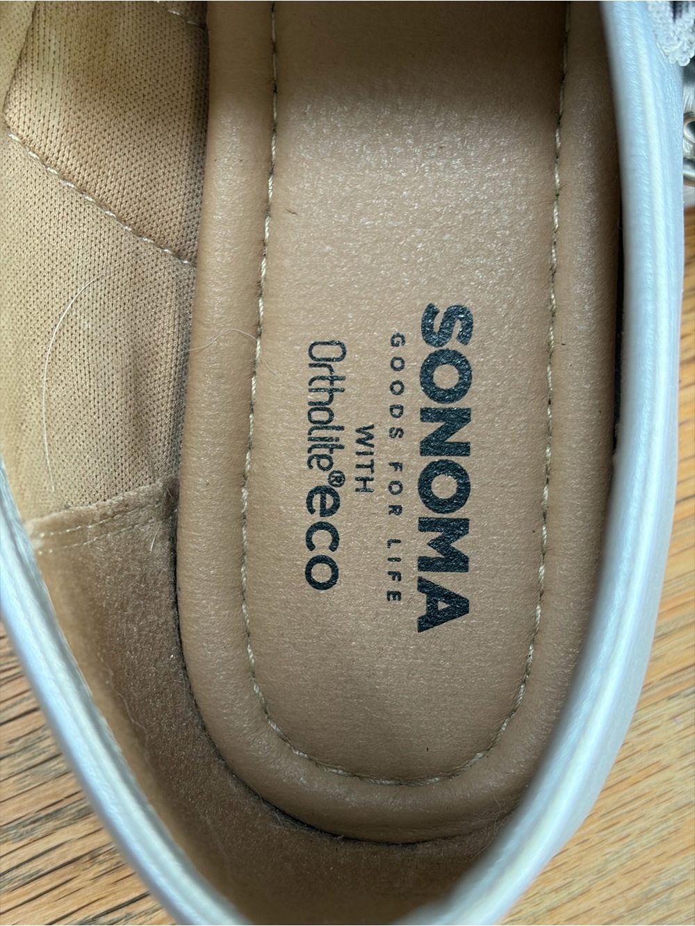 Sonoma Goods For Life Delilah Metallic Silver Mary Jane Flats size 8.5 - Picture 4 of 8